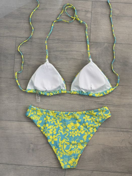 Жовто-блакитний купальник