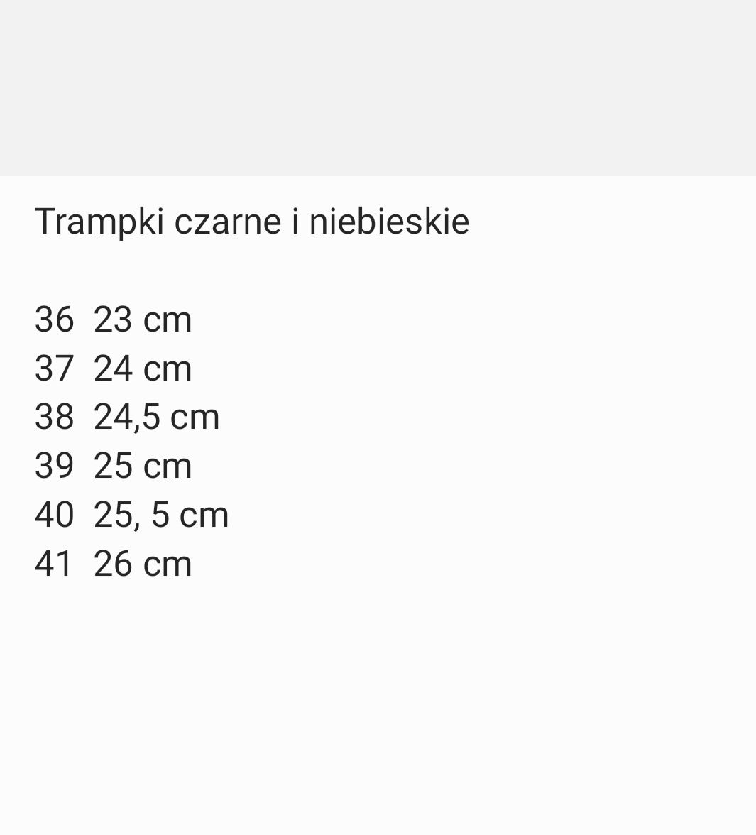 Trampki jeansowe i czarne 36, 37, 38, 39, 40, 41