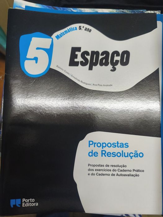 Espaço 5 (manual de matemática+ca+recursos do prof.) COM SOLUÇÕES
