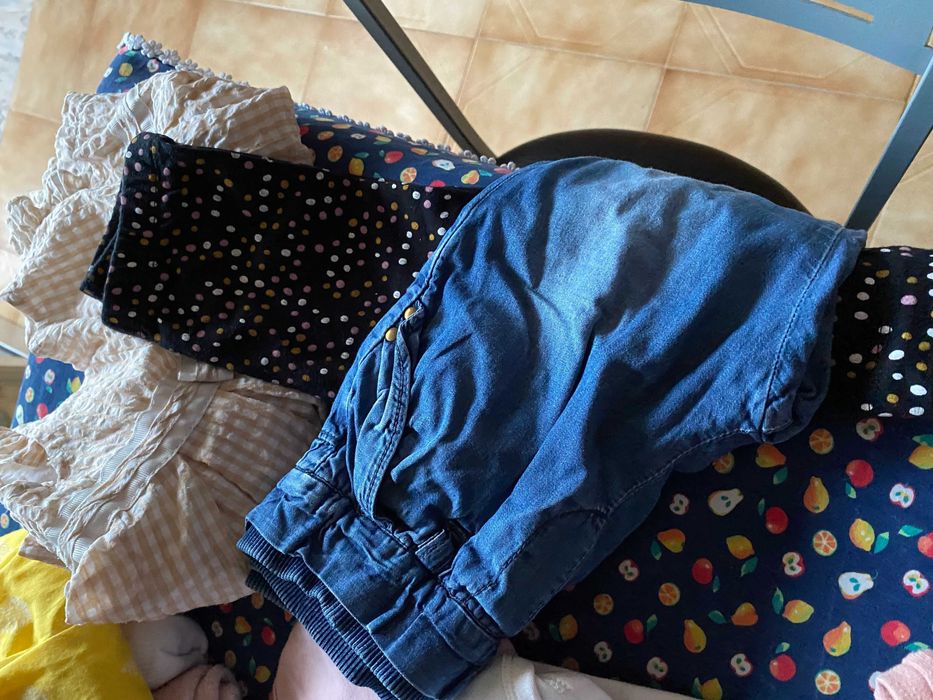 Roupa menina 6/24 meses variada. Sapatilhas menina tam.21