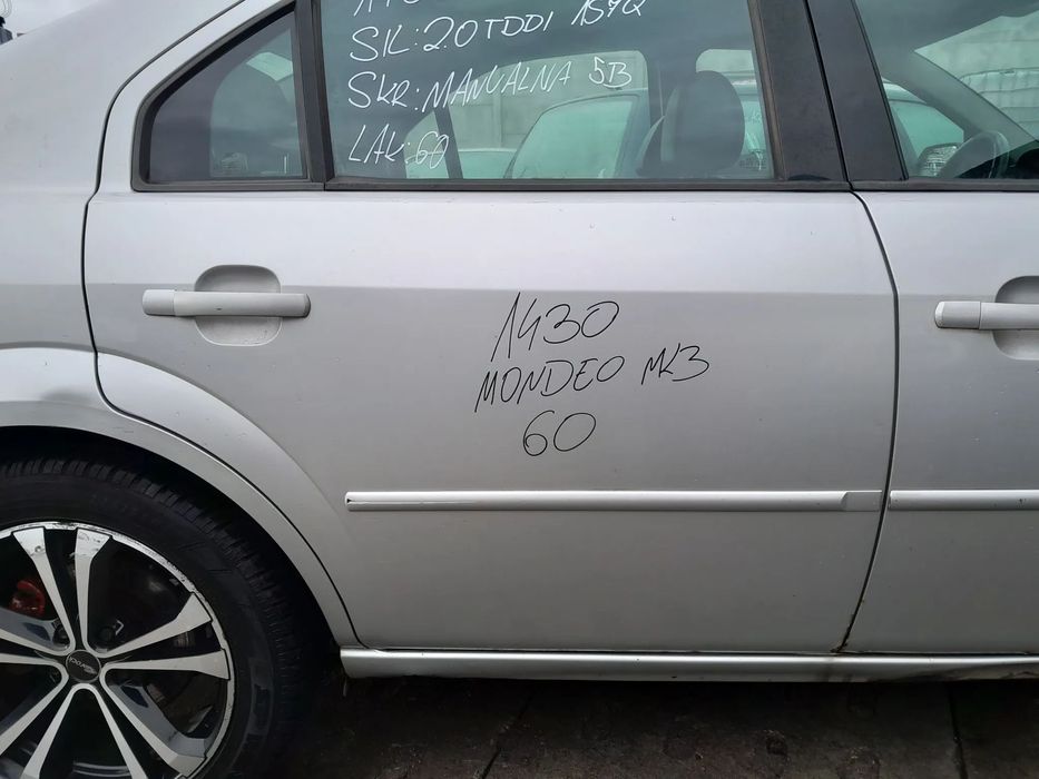 FORD MONDEO MK3 DRZWI PRAWE TYLNE PRAWY TYŁ SEDAN KOLOR: 60