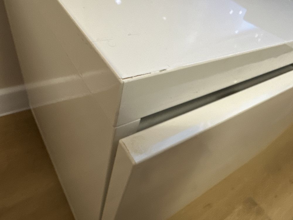 Szafka RTV Ikea biały połysk