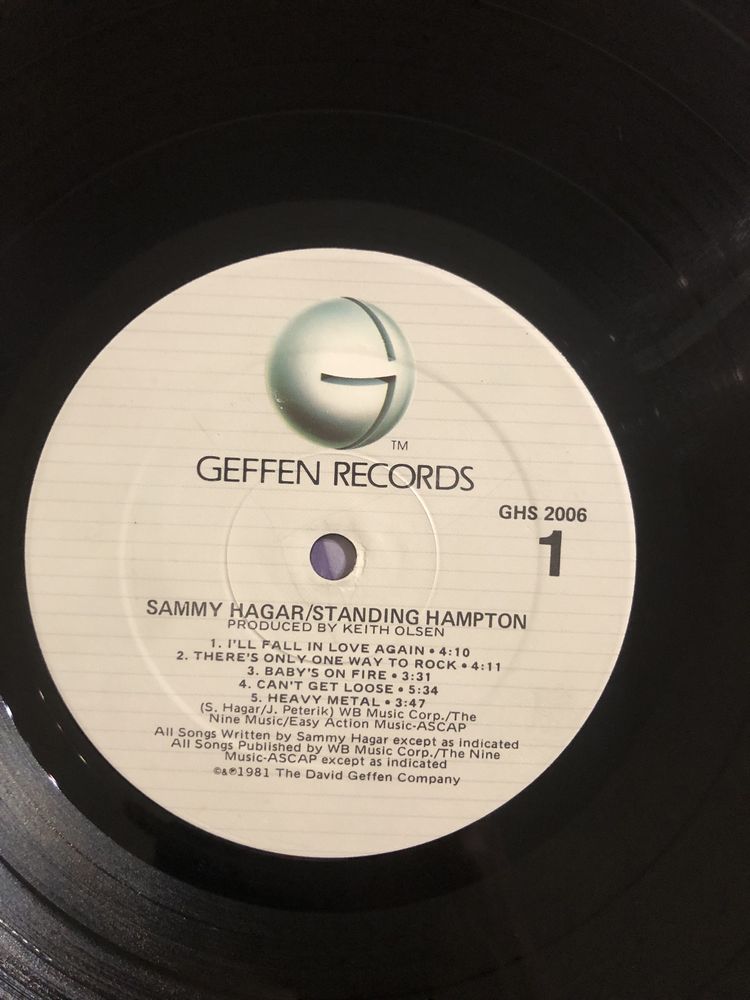 Sammy Hagar Standing Hampton USA EX