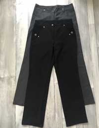 Чорні на сірі класичні жіночі брюки штани розмір 46 (можливо й на 48)