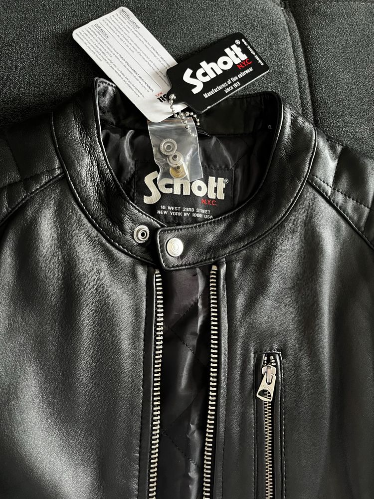 Schott N.Y.C - czarna skóra r. L/XL nowa z metką