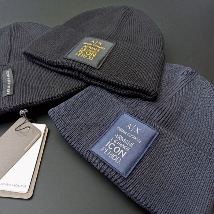 Шапка Armani Exchange чоловіча бавовняна шапка армані чоловіча