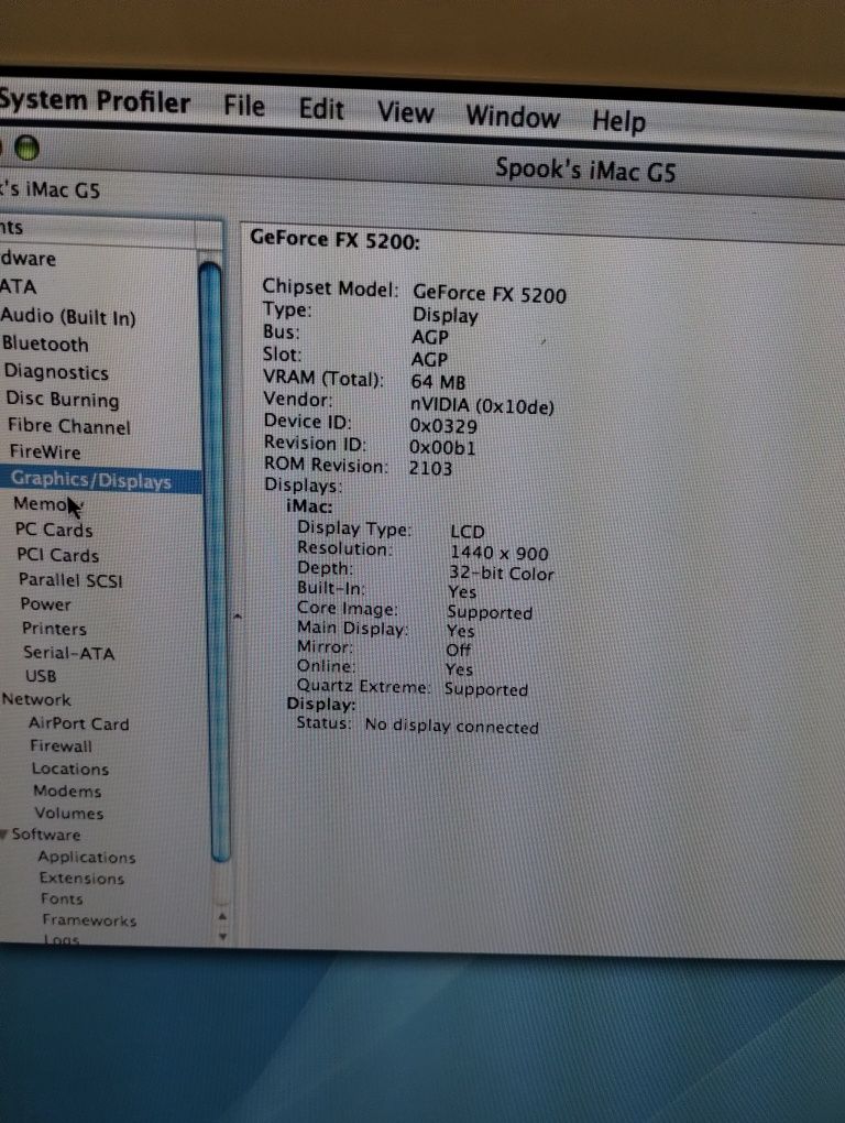 Apple iMac G5 PowerMac 8.1