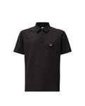 Футболка поло C.P. Company Stretch Piquet Three-Button Logo Polo Blue
