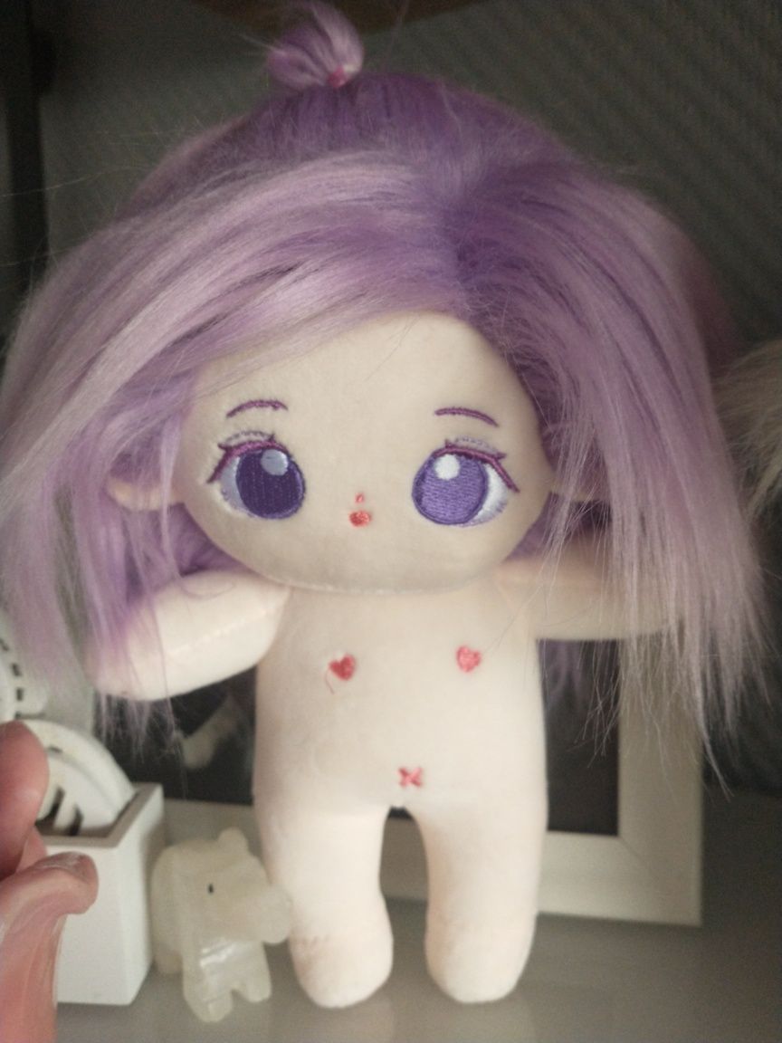 Lalka do stylizacji fioletowe włosy anime manga nowa