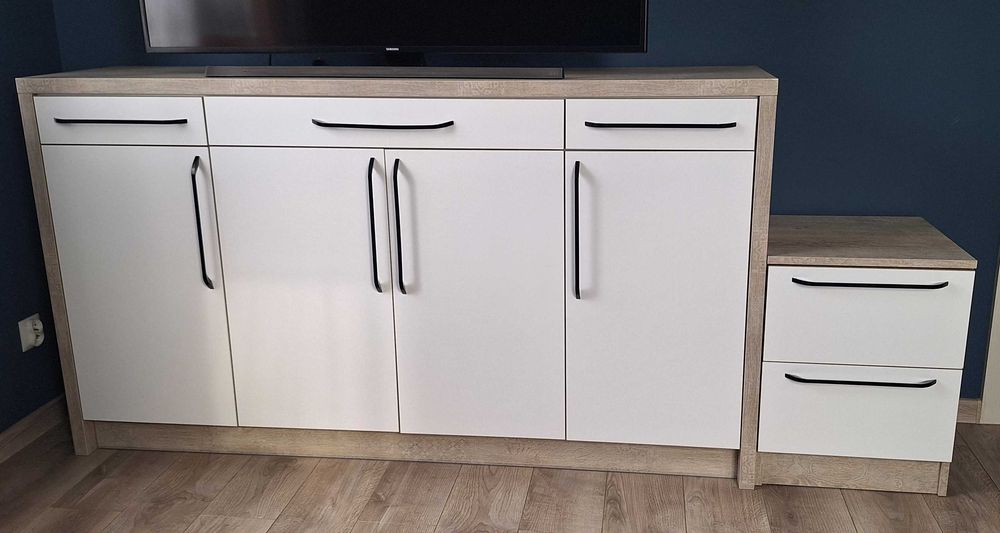 Komoda + szafka nocna / pomocnik z szufladami – jakość premium