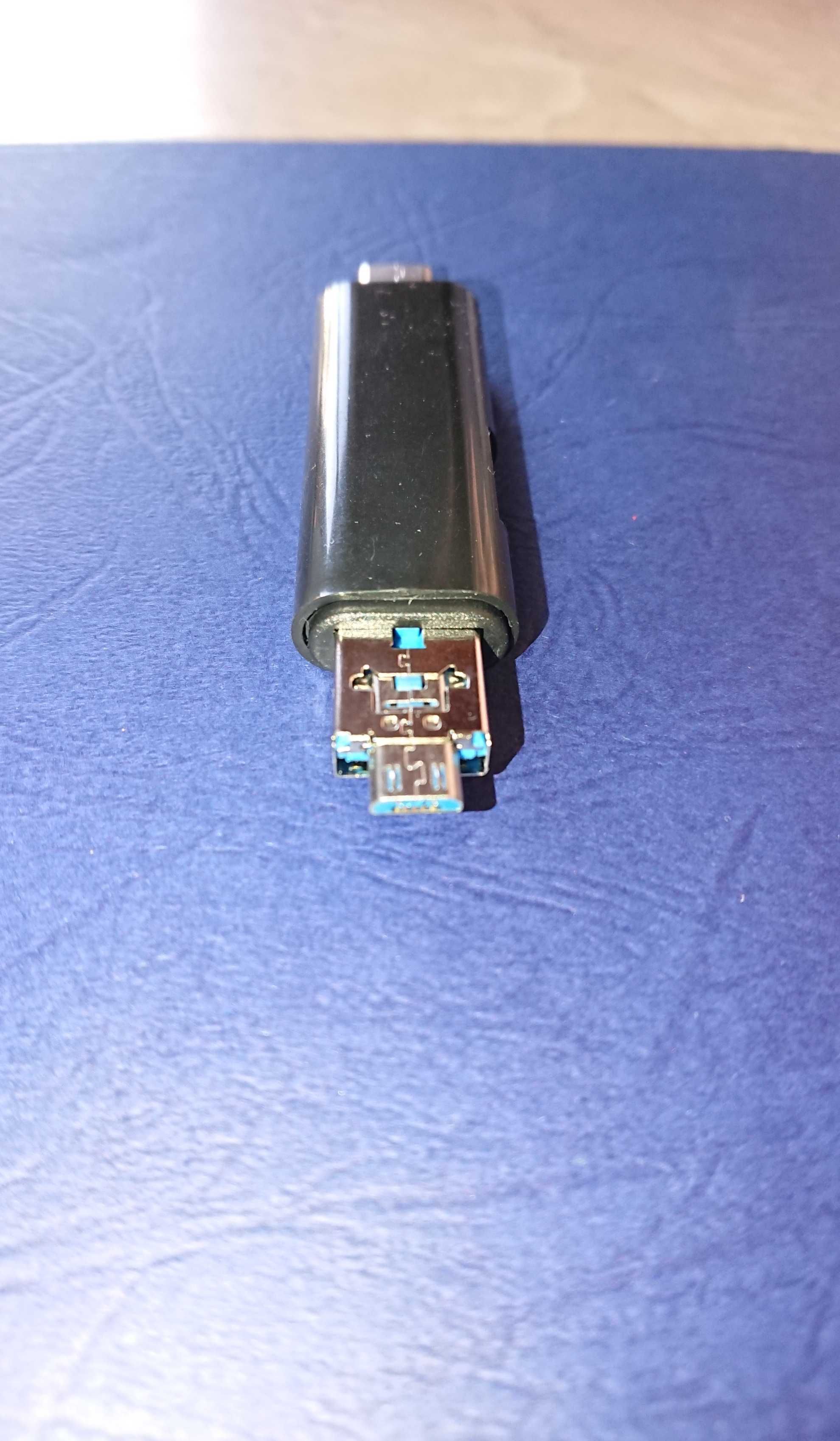 OTG Reader (5 в 1), смарт-картридер micro-USB, Type-C, SD-card адаптер