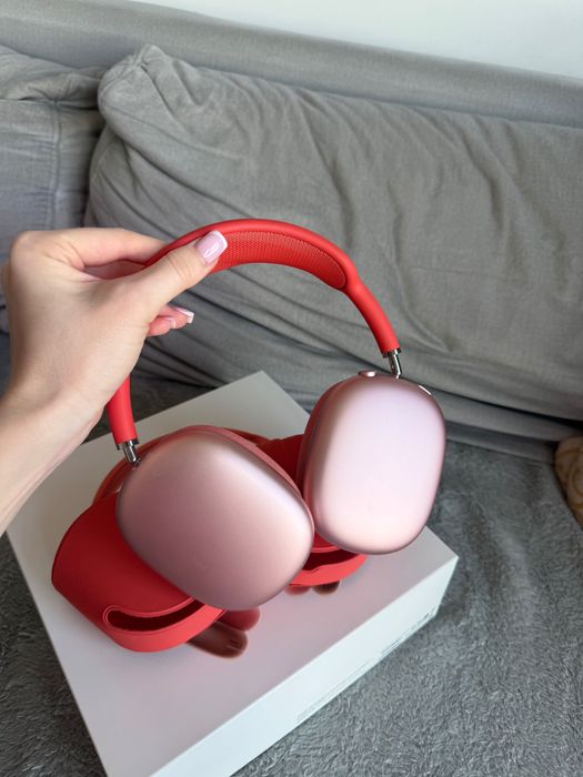 Apple AirPods Max różowe – słuchawki bezprzewodowe w idealnym stanie!