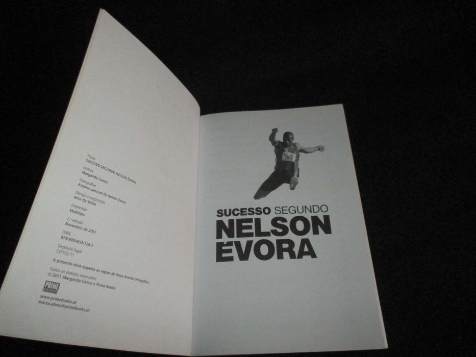 Livro Sucesso Segundo Nelson Évora Margarida Ganço Autografado