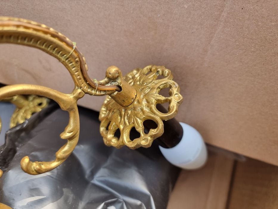 Antyk mosiężny żyrandol