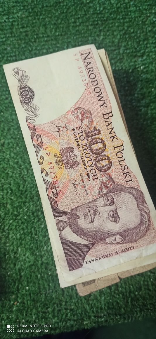 Banknoty 100 złotych, 50 złotych PRL 330 szt