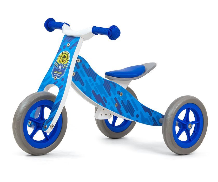Rowerek biegowy trójkołowy 2w1 Cool Blue Army Milly Mally
