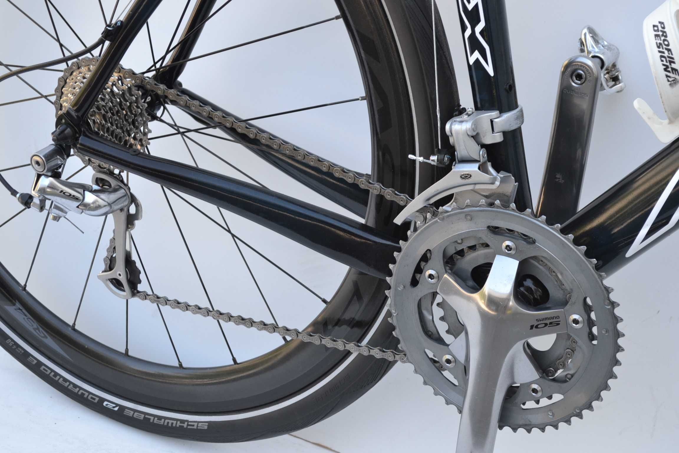 Przełajowy Apex carbon 3x10 shimano 105 koła carbon quasar rama L 54