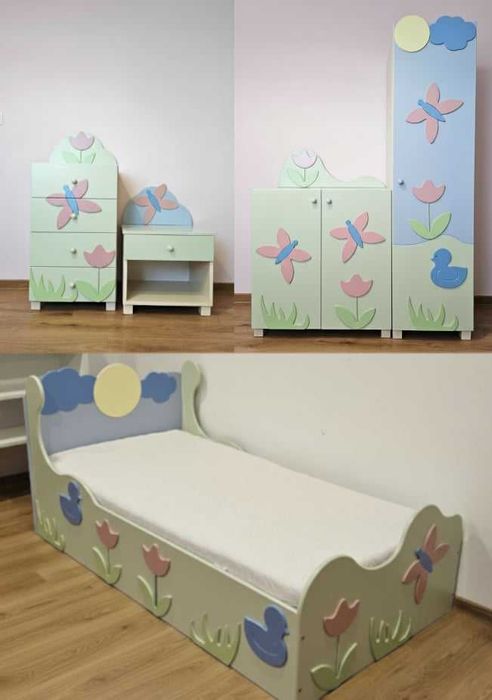 Zestaw mebli Baggi dla dziewczynki, kolekcja wiosenna - wysoka jakość.