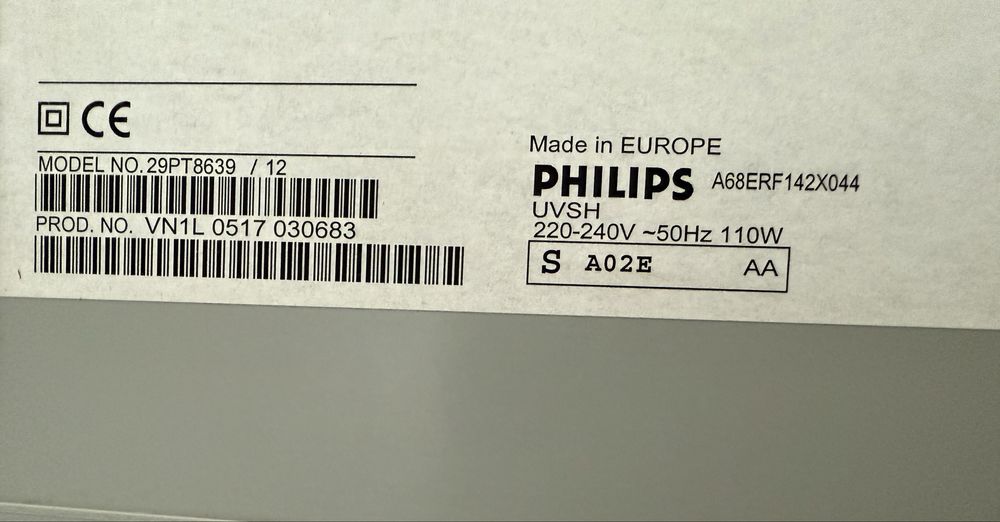 Telewizor kineskopowy philips retrogaming crt tv 29 cali flatscreen