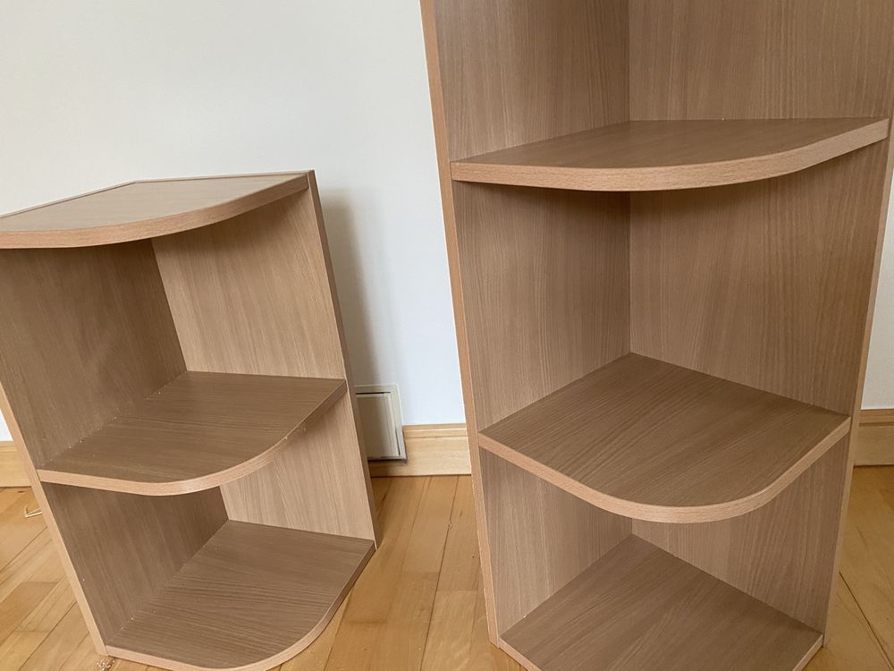 Półka rogowa ze sciankami bukowa