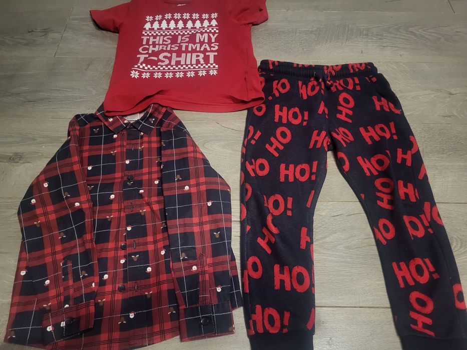 Komplet świąteczny koszula spodnie