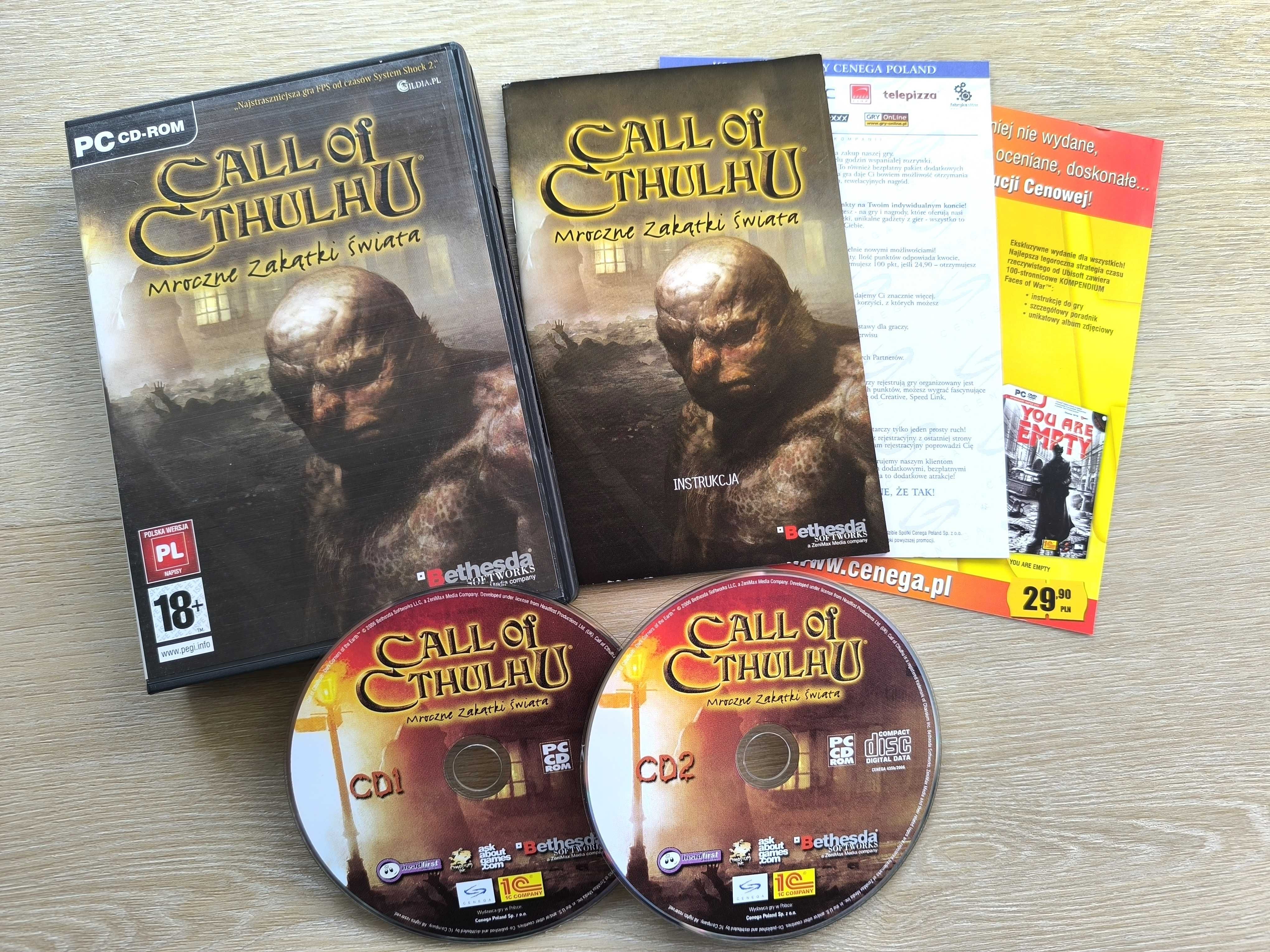 Call of Cthulhu Mroczne Zakątki Świata [PC] (POLSKA WERSJA) Premierowe