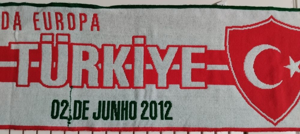 Cachecol do jogo de Portugal com Turquia 02/06/2012