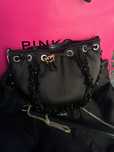 Torebka Pinko satchel mini satin frange