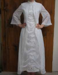 Suknia ślubna śliczna oryginalna z lat 70
