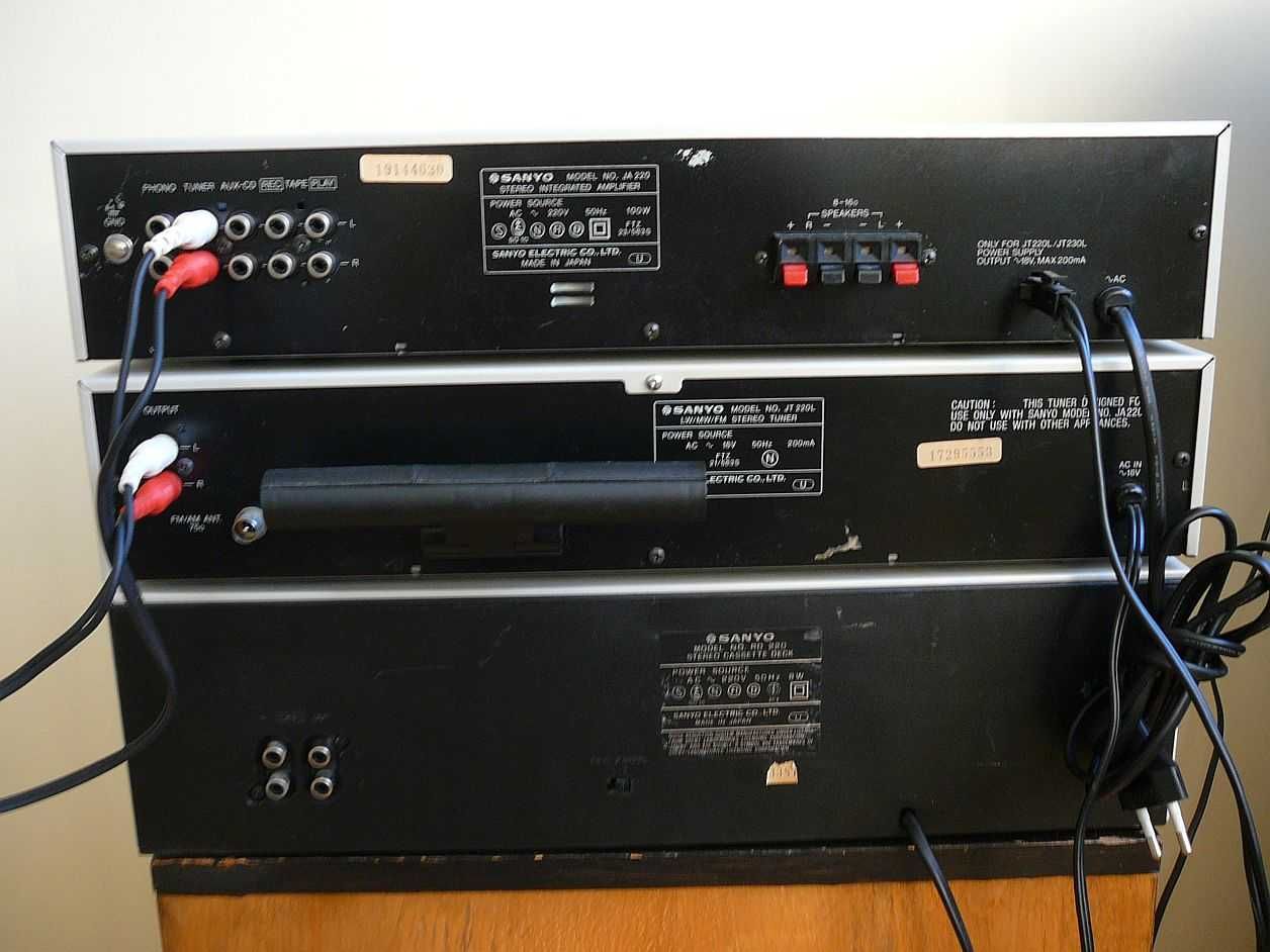 Wzmacniacz stereo SANYO JA-220 JA-224 V-1700 2x20W + gratis