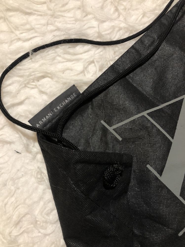 Worek Armani Exchange czarny plecak