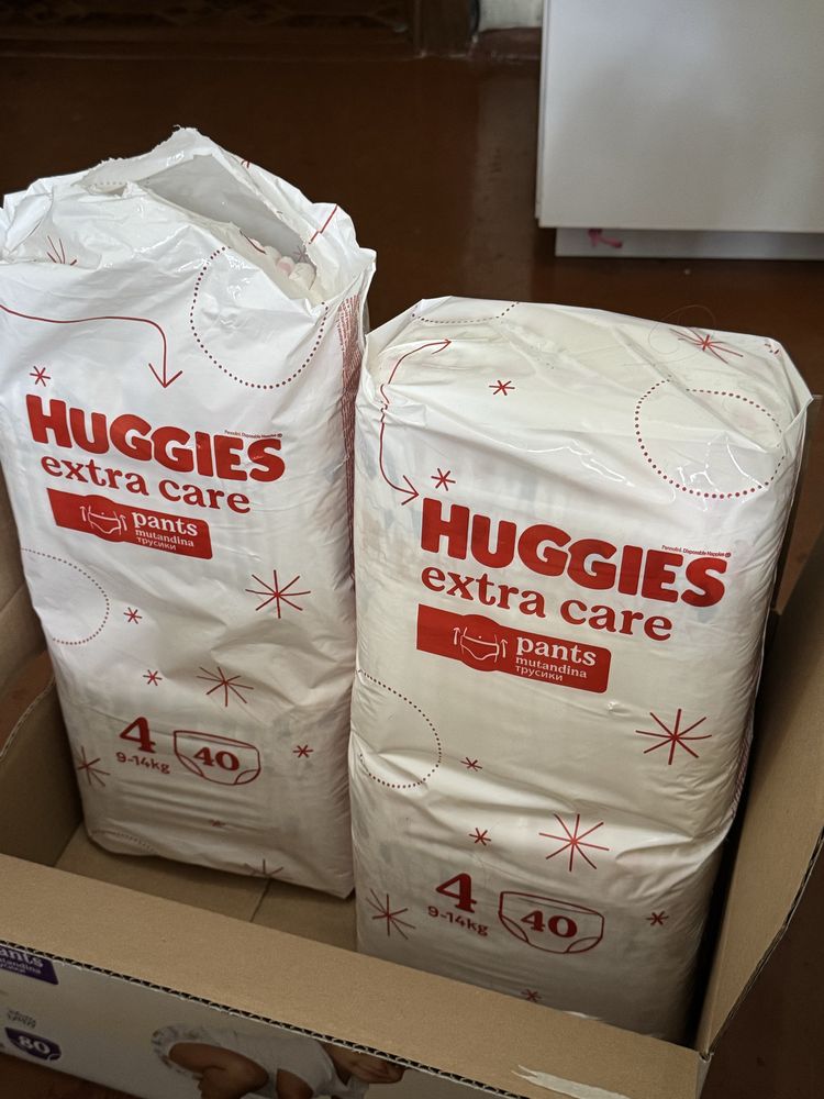 Підгузки-трусики Huggies Extra Care, розмір 4 (9-14 кг), 78 шт
