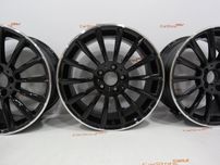 Jantes Look Mercedes Turbine 17 x 7.5 et 35 5x112 Preto + Brilhante
