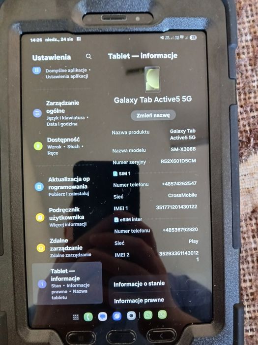 Samsung Galaxy tab active5 5g 6/128gb