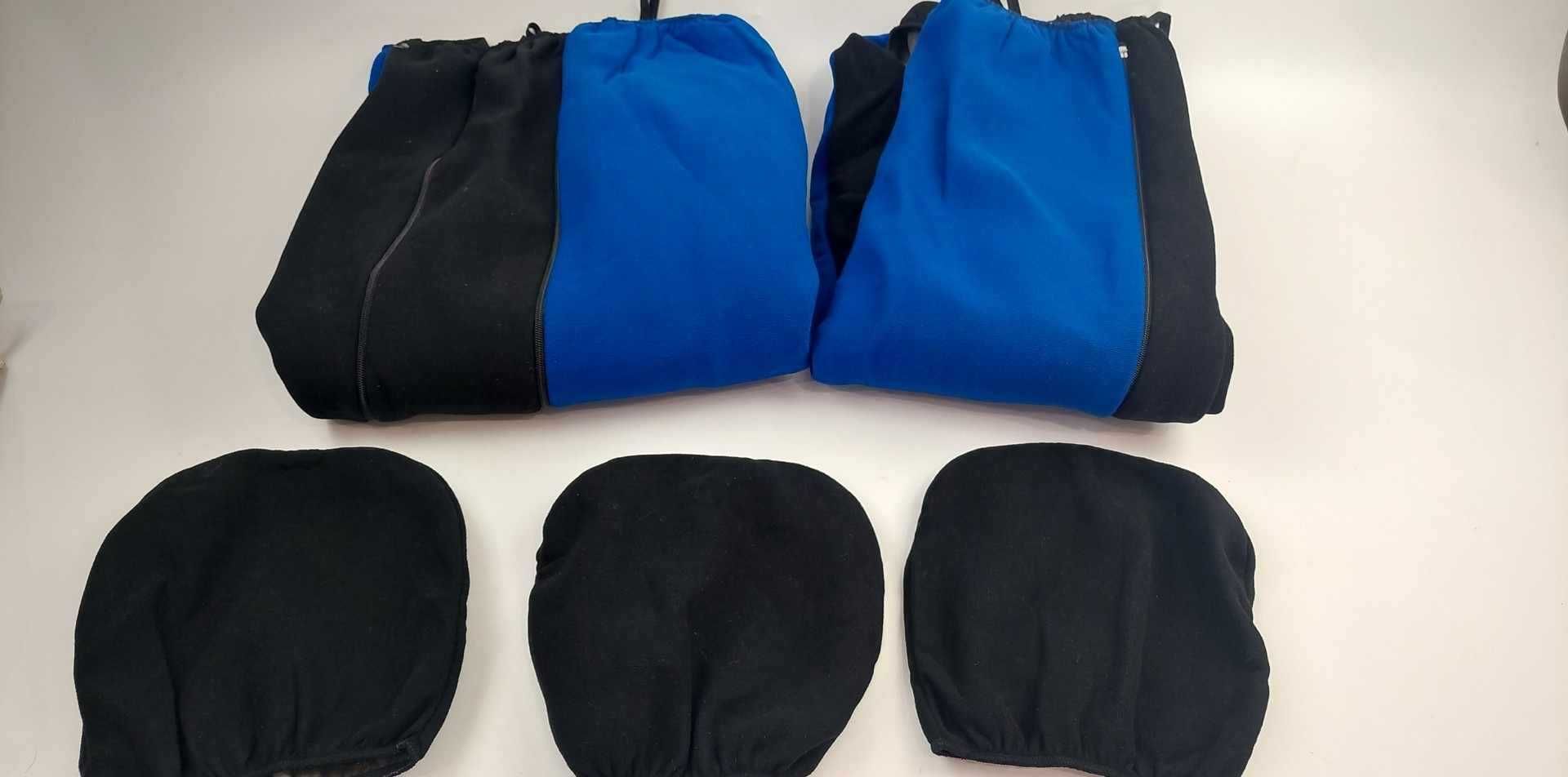 Pokrowiec na tylną kanapę niebiesko- czarne Uniwersalne BLUE MOTION