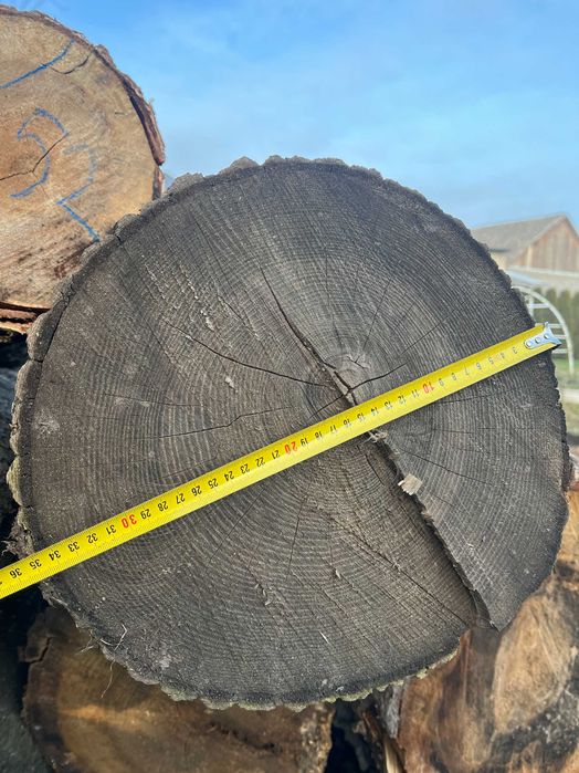 Drewno wałki 2,5m DĄB BUK OLCHA BRZOZA drewno kominkowe kłody stosowe