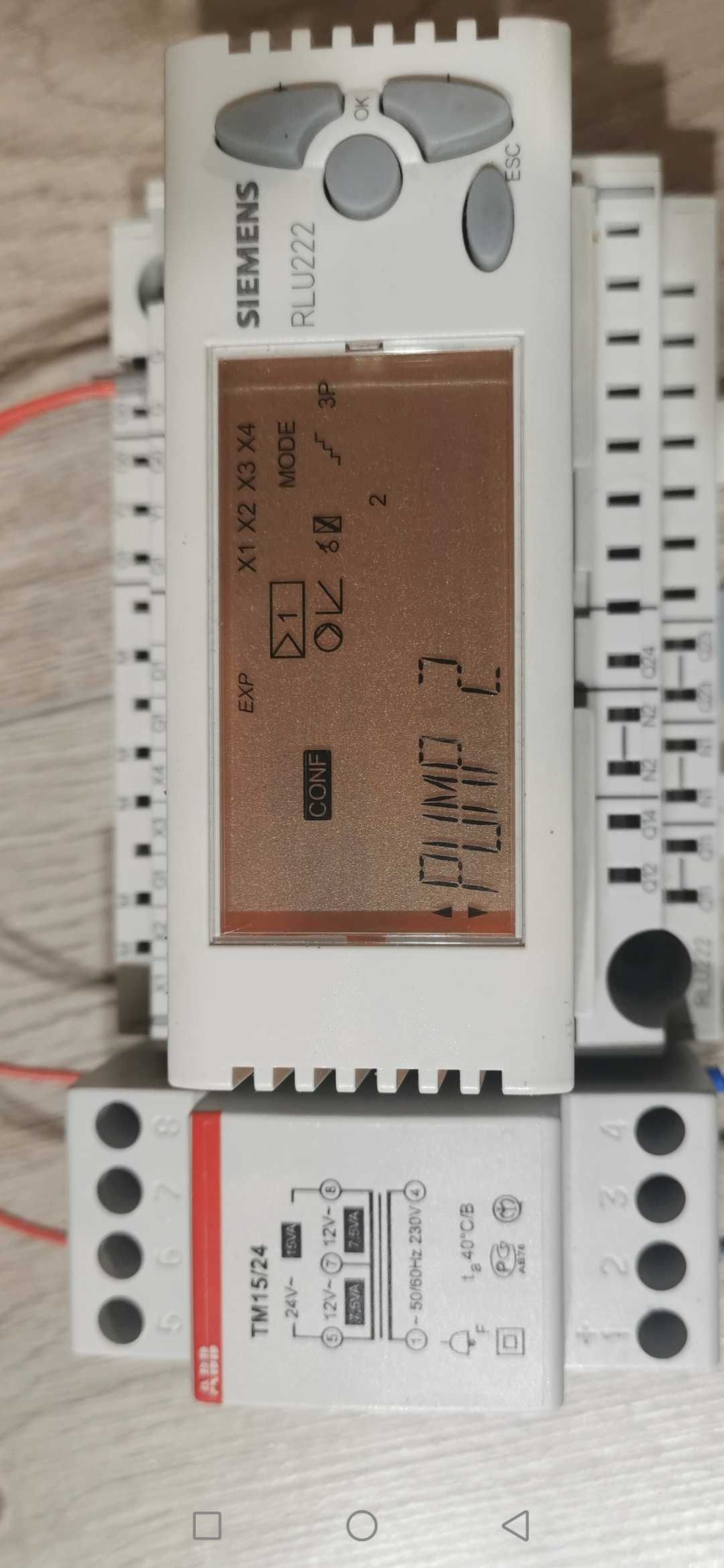 Контроллер плк реле температуры Siemens rlu 222  для вентиляции