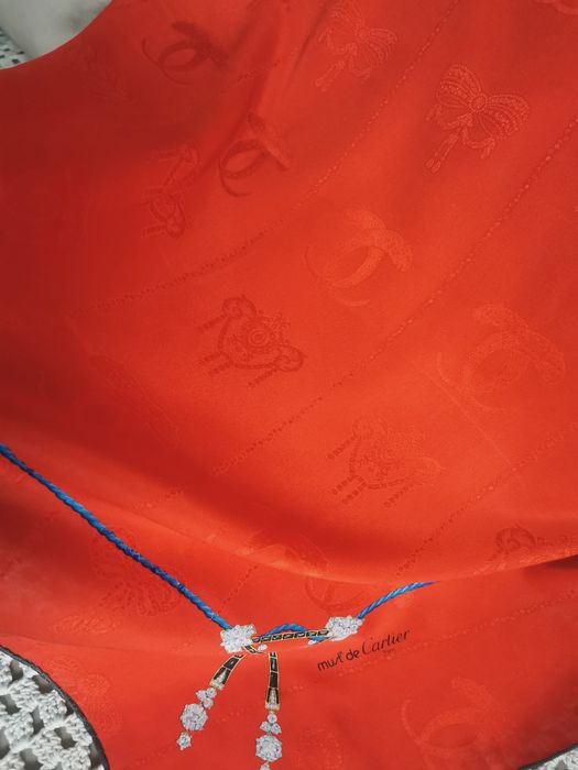 CARTIER PARIS jedwabna apaszka