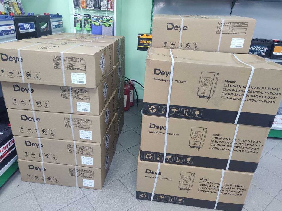 Акумулятор Deye BOS-G 5.1 Голова Стійка ОПТ ТА РОЗДР АКЦІЯ!