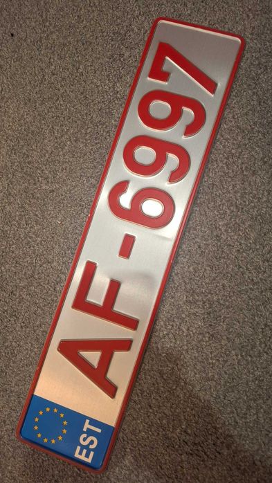 kolekcjonerska tablica rejestracyjna ESTONIA ozdoba garażu