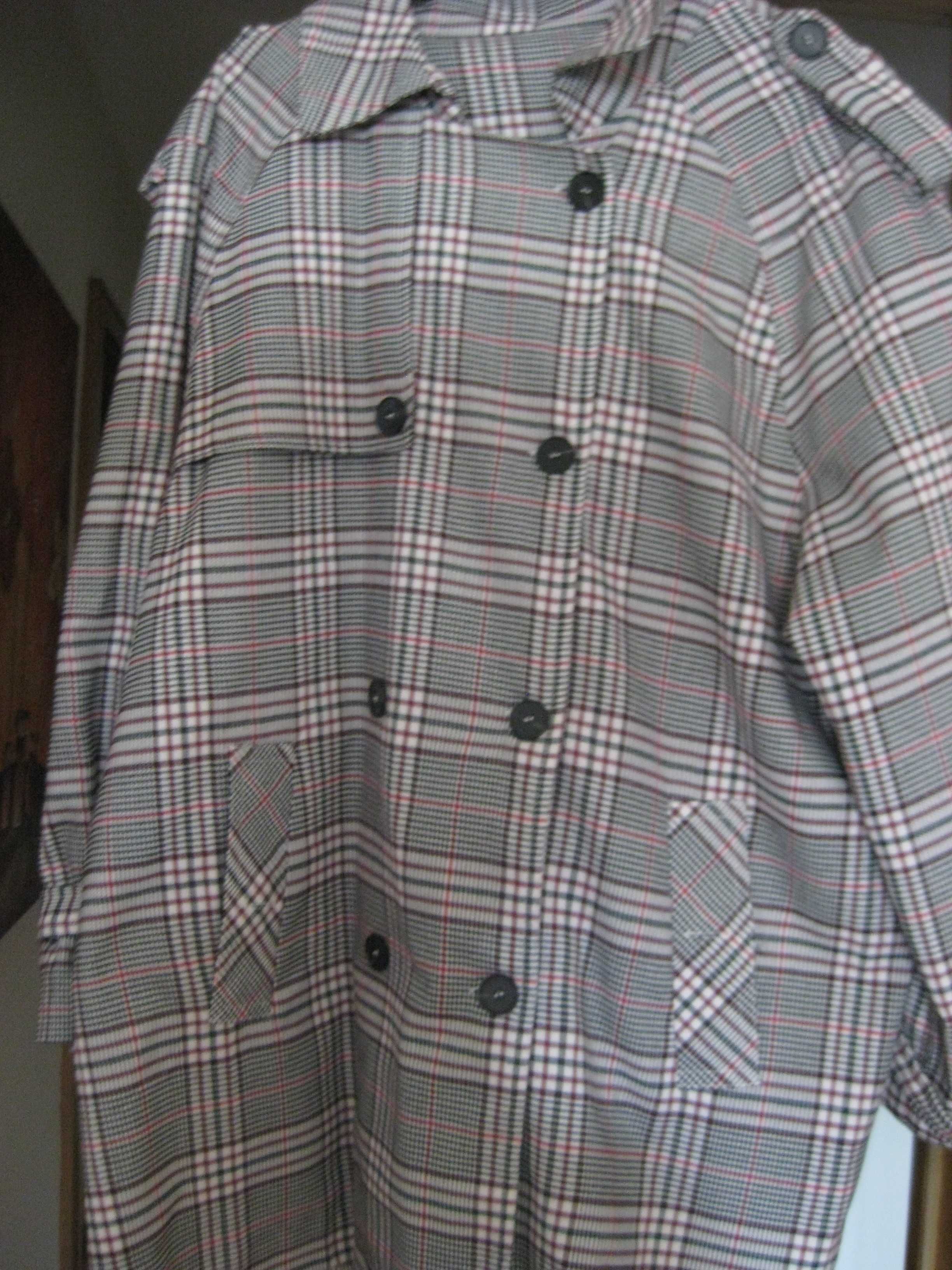 Blusa Vermelha com Colarinho e Mangas 3/4 XXL