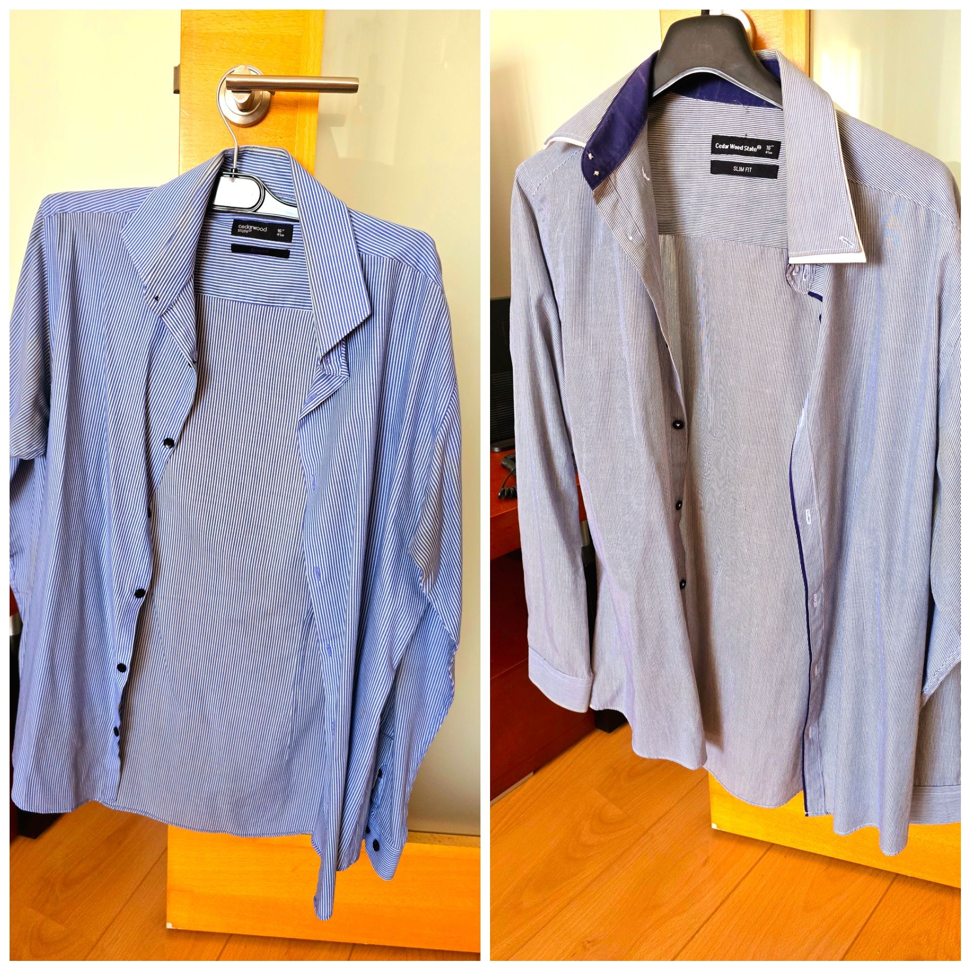 16 Camisas Slim Fit várias cores, c/ pouco uso. Preço especial pack