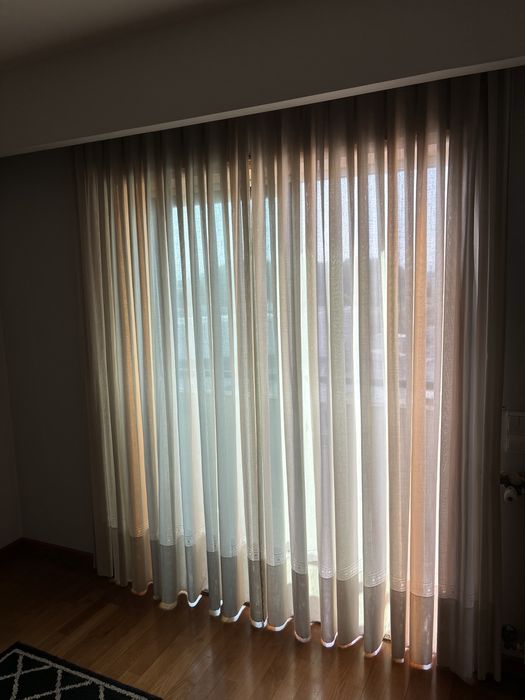 Cortinas em Onda (Bege)