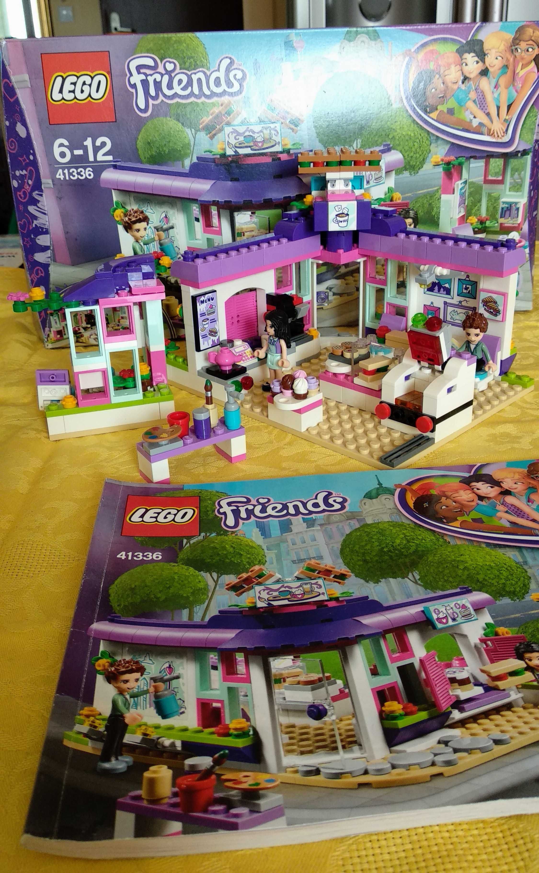 Klocki LEGO Friends 41336- Artystyczna kawiarnia Emmy +pudełko 378 szt