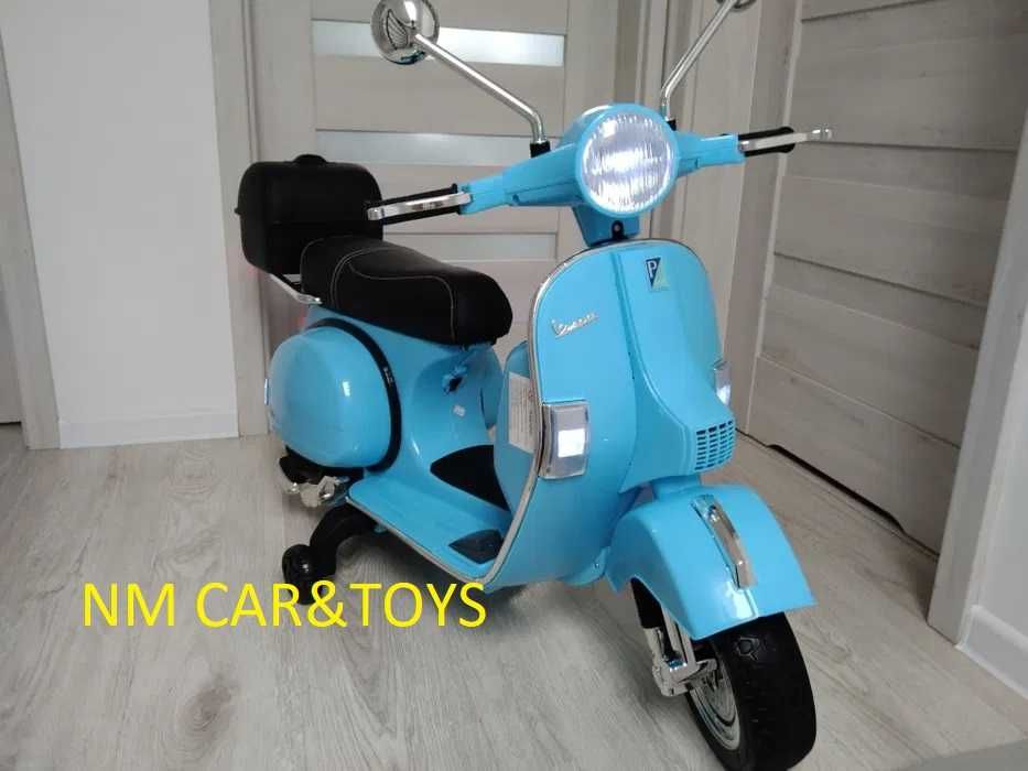 Pojazd Motor Skuter Vespa na akumulator dla dzieci motorek