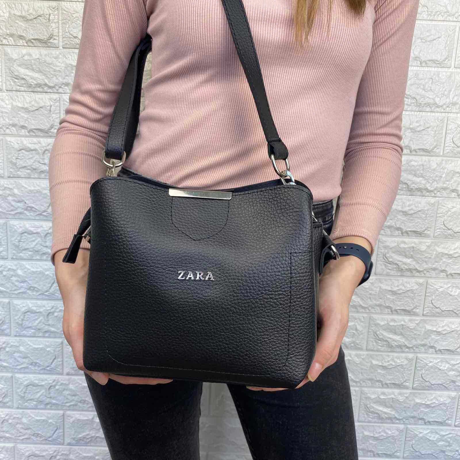 Женская мини сумка жіноча маленькая сумочка на плечо Зара Zara