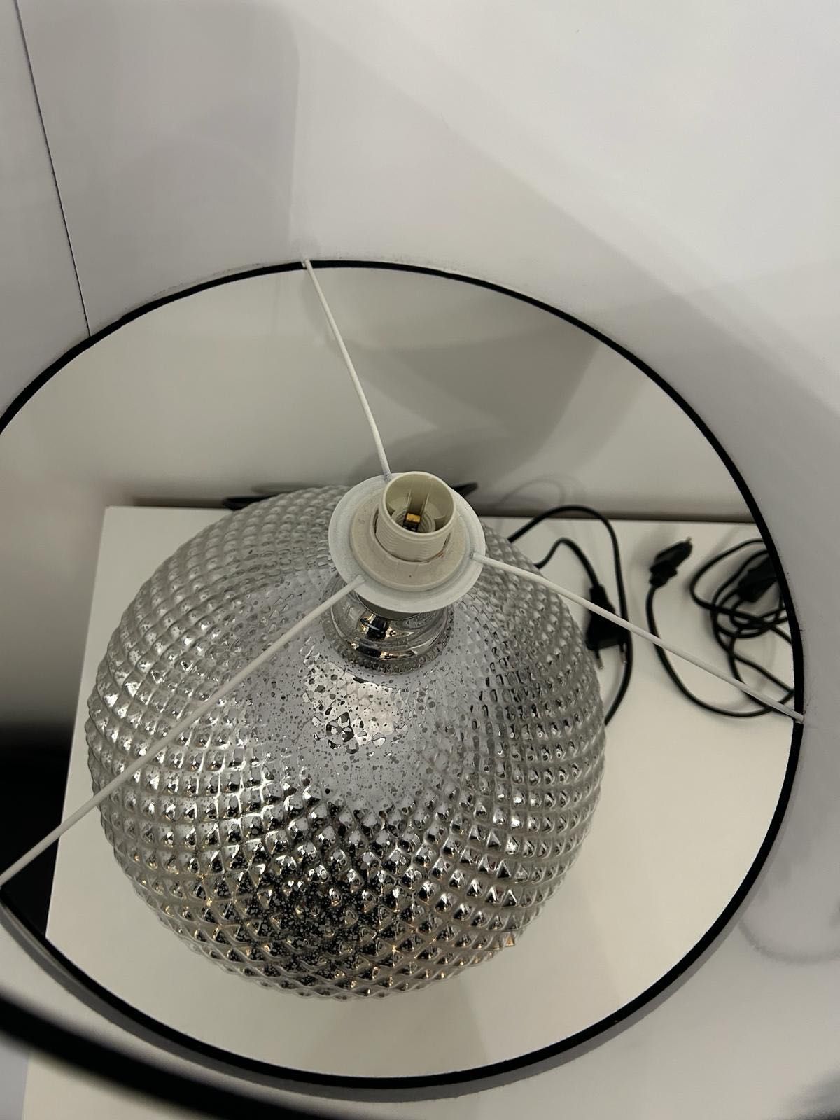 lampa nocna srebrna