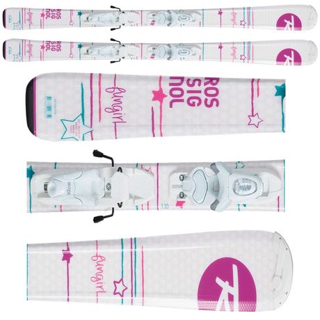 narty zjazdowe 130 Rossignol fun girl + KID X4 B76