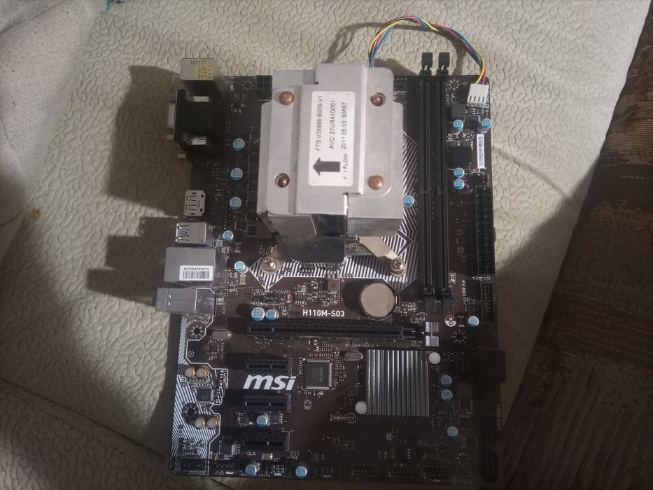 Игровой комплект мутант QTJ2 msi h110m с кулером