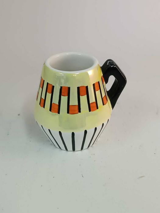 Mini caneca modernista em ceramica marcada Aleluia